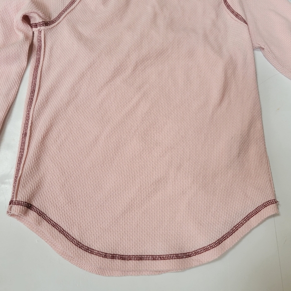 Free People Pink Reversible Thermal Top - Picture 7 of 13